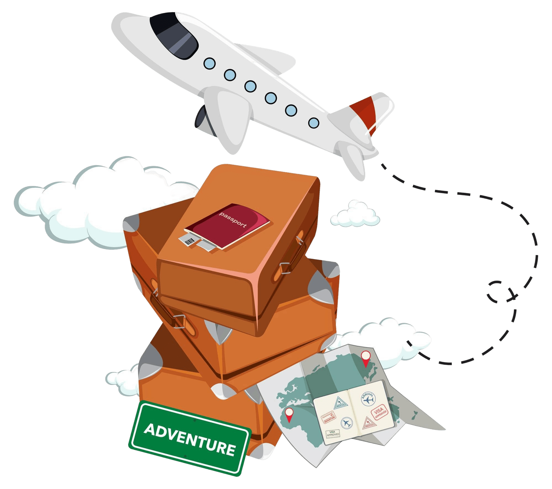 Travel luggage representing World Kings Travels services